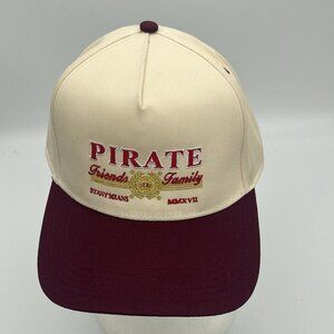 Pirate Worldwide Friends & Family Baseball Cap Hat 2022 Cream/Red By Any Means